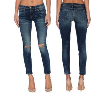 Current Elliott The Stiletto Distressed Skinny Jeans